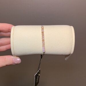 NWT - Vintage Lydell New York Pink Stone Slider Bracelet